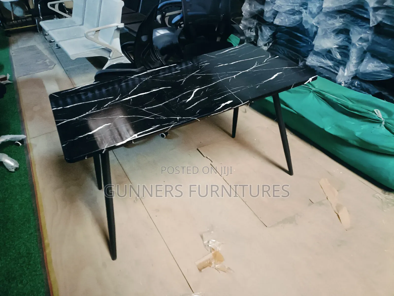 Rectangular Black Eames Table.