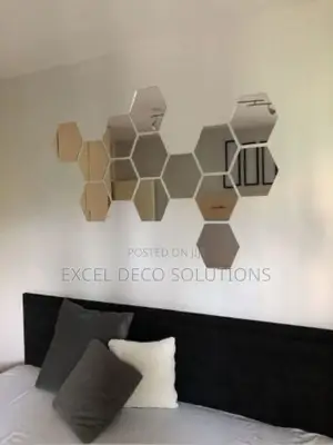 12 PCS Hexagon Wall Decor Mirrors