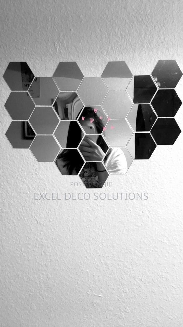 Hexagon Mirrors- Hexagon Highlight Decor Mirrors