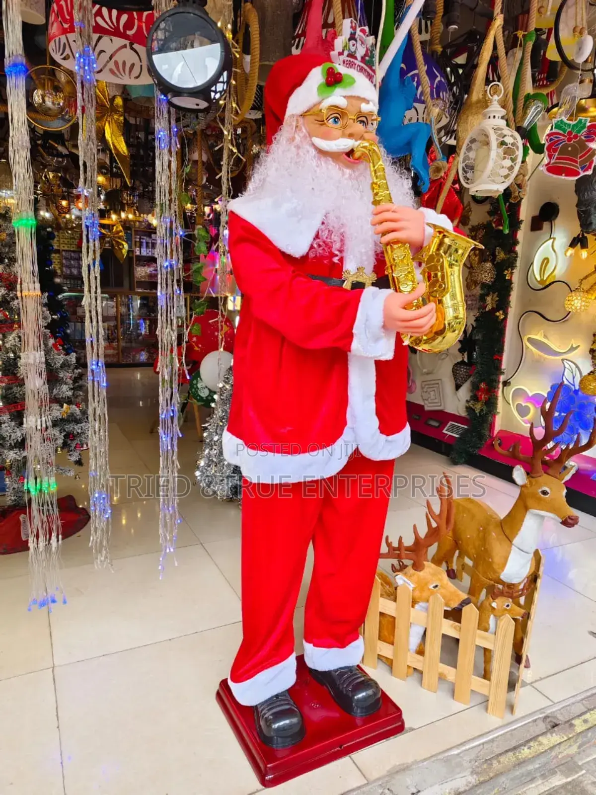 Dancing Santa Claus Playing Saxophone Complete Jk9