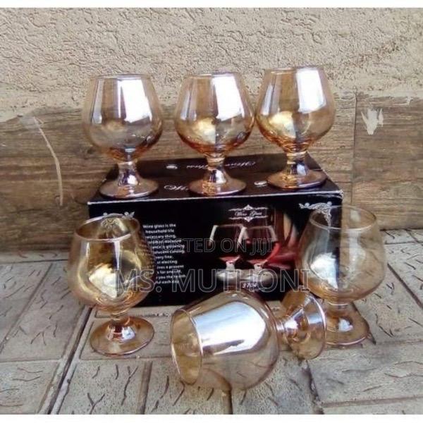 360ml Clear and Gold Cognac Glasses Set* - thumbnail 4
