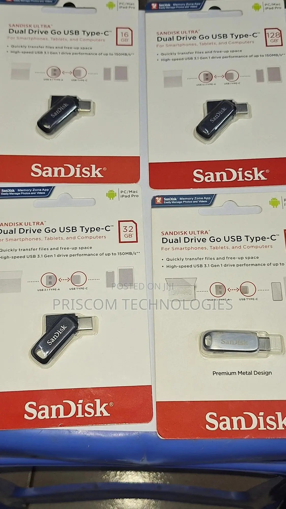 Sandisk Flash Disk Drive USB Type C 8GB,16gb, 32GB, 64GB