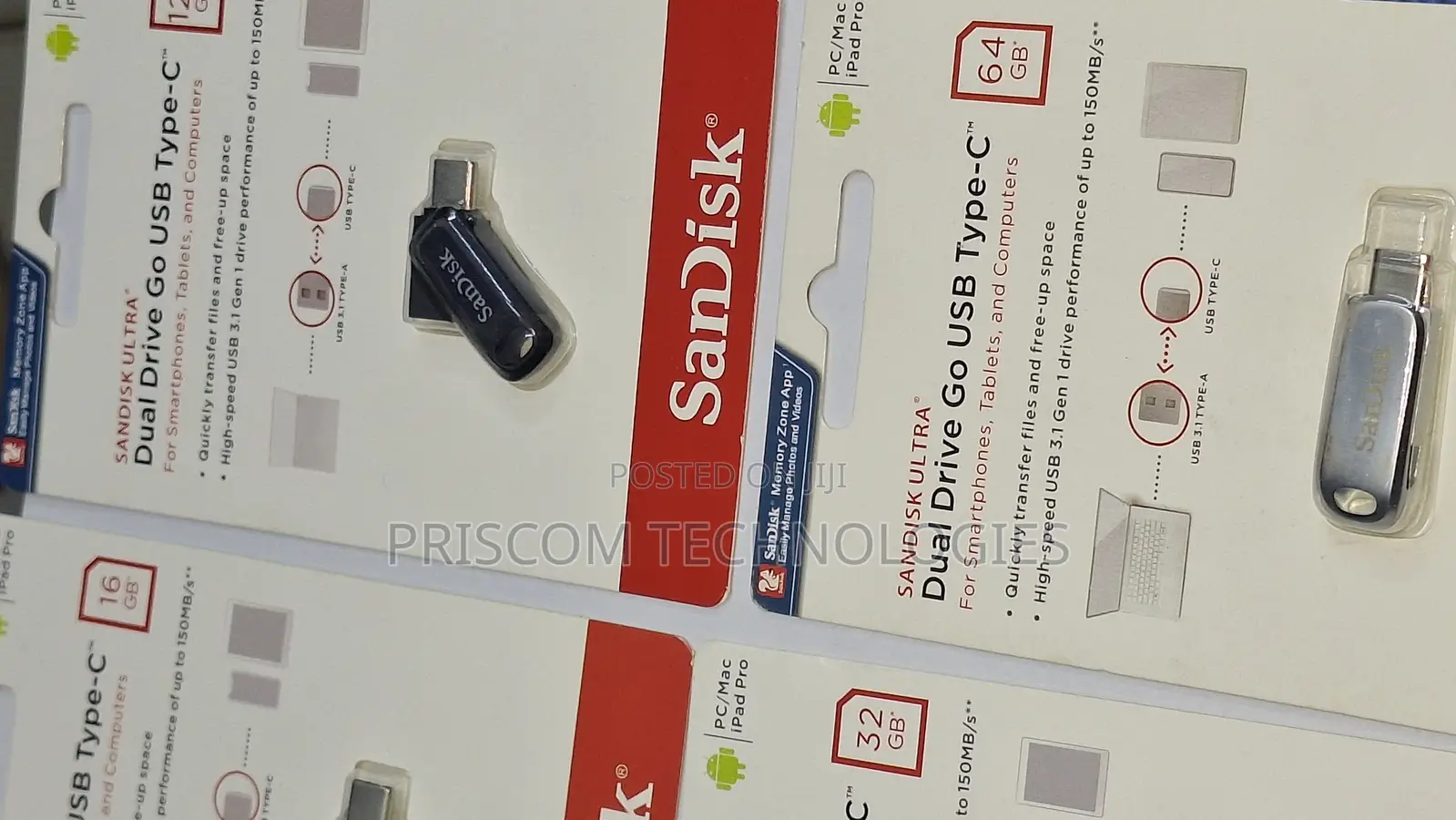Sandisk Flash Disk Drive USB Type C 8GB,16gb, 32GB, 64GB
