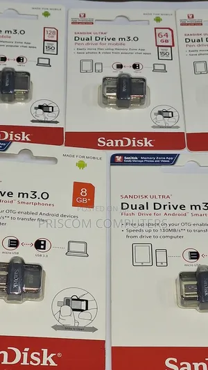 Sandisk Flash Disk Drive OTG 8GB,16gb, 32GB, 64GB, 128GB