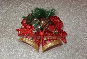 Golden Red Half Bell Tree Decorations Jy5k