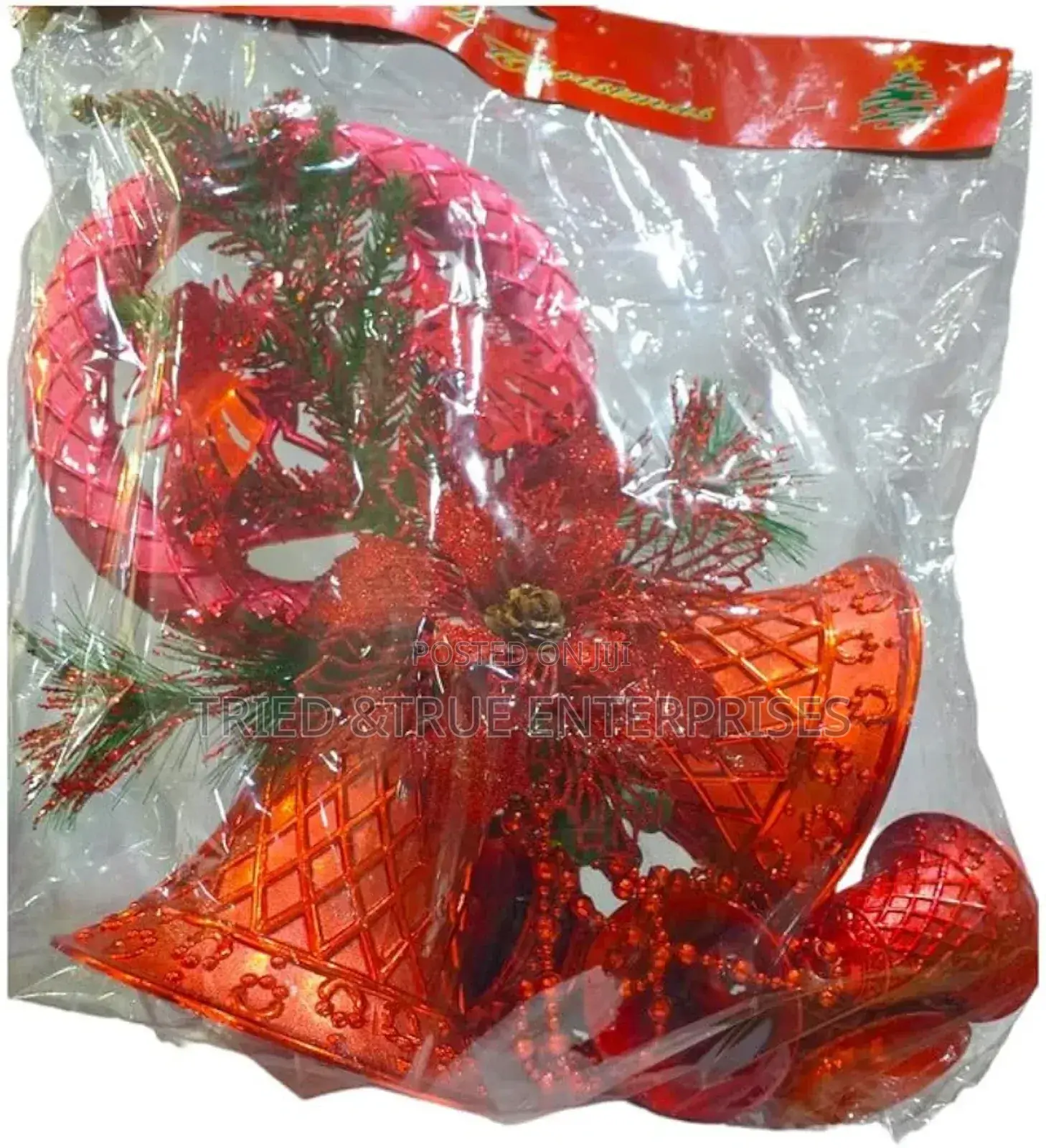 Red Half Christmas Bell Tree Decoration 9kwq