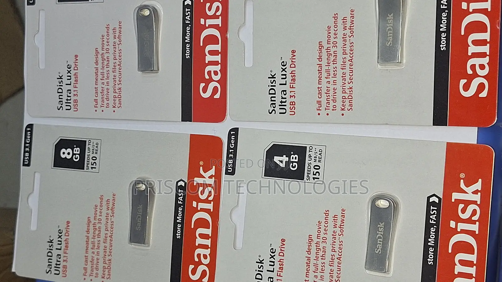 Sandisk Ultra Luxe Flash Disk 8GB,16gb, 32GB, 64GB, 128GB
