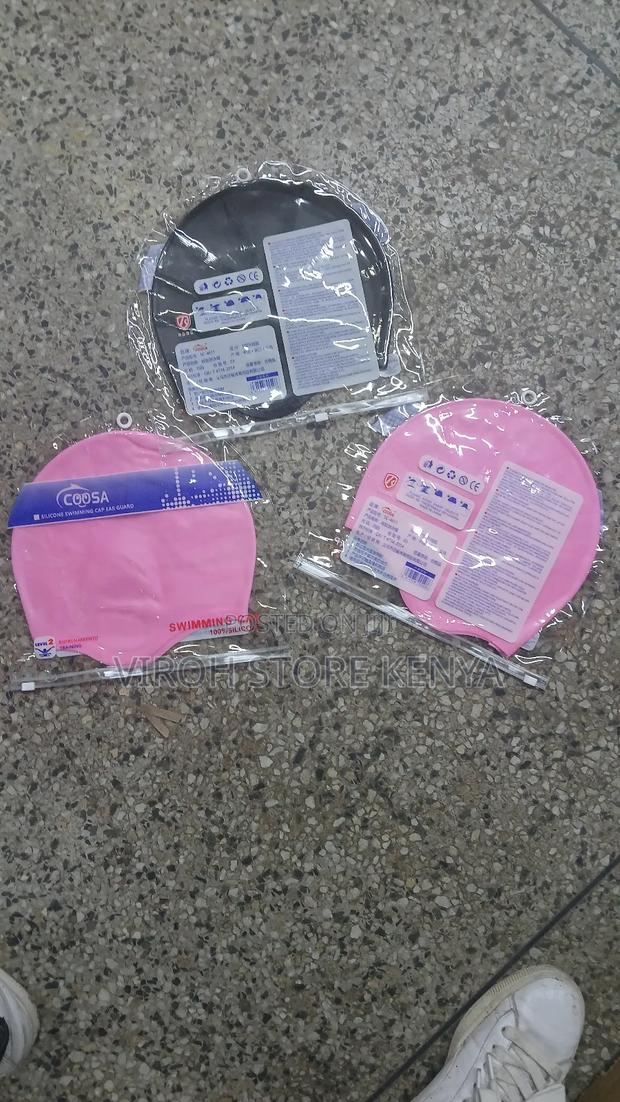 100% Silicone Swimming Cap Big Size Stretching Swim Cap - thumbnail 2