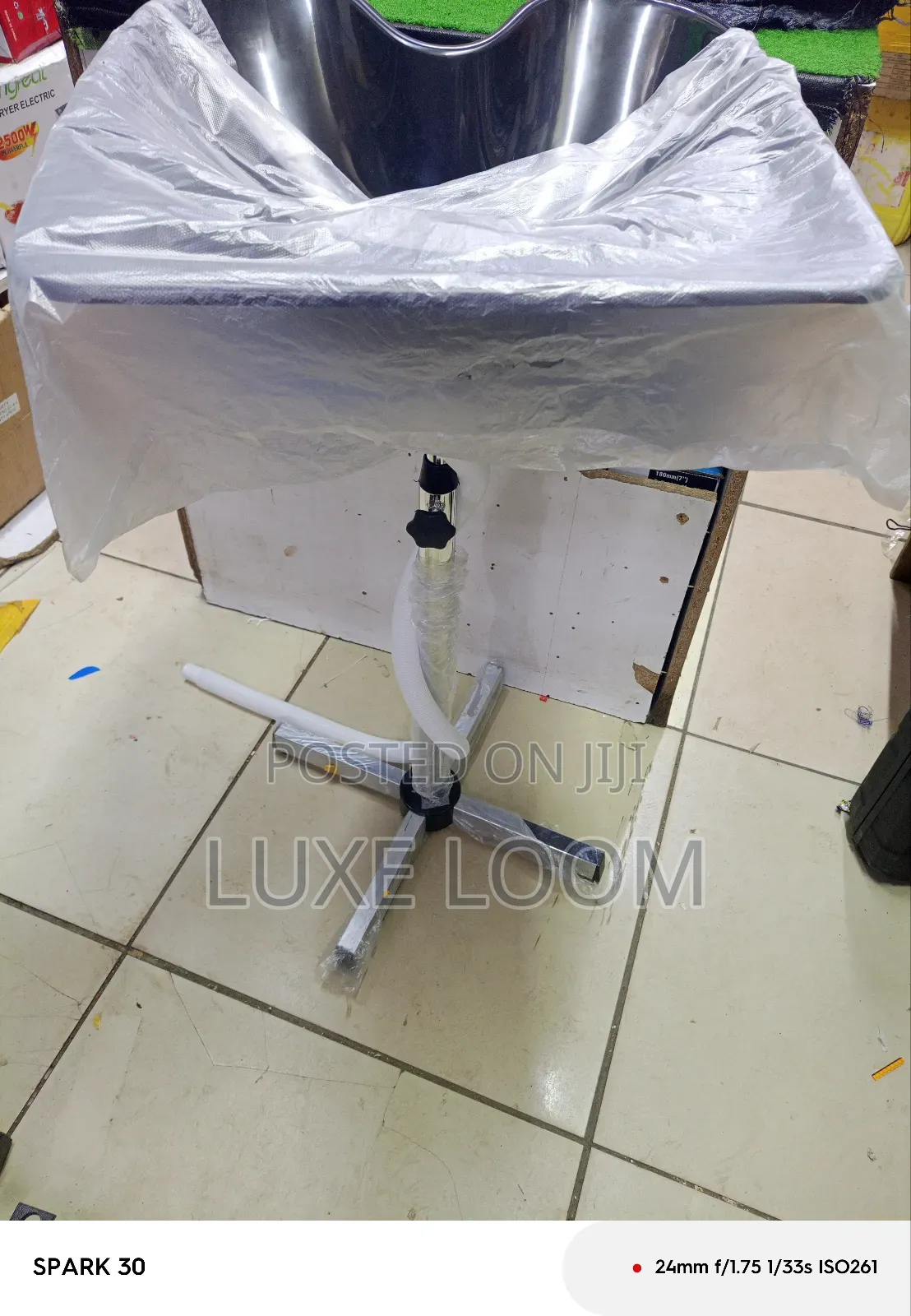 Adjustable Salon Sink Basin With Stand