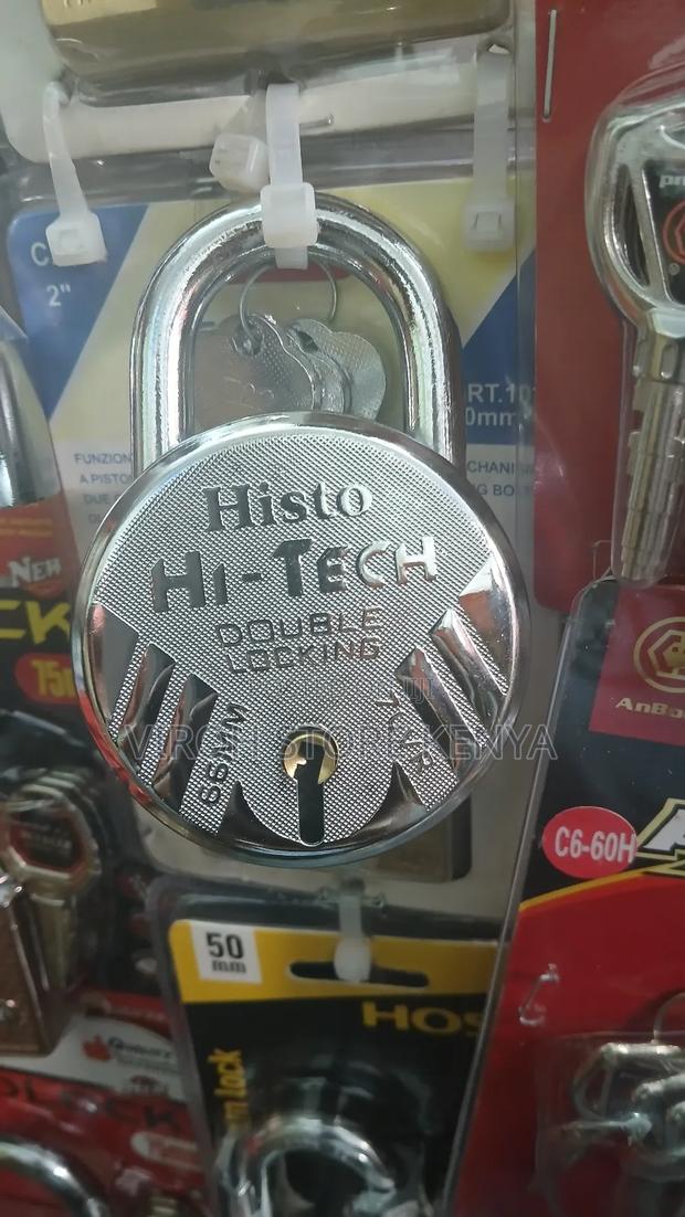 Histo Hi-Tech Indian 66mm Double Locking Round Padlock - main view