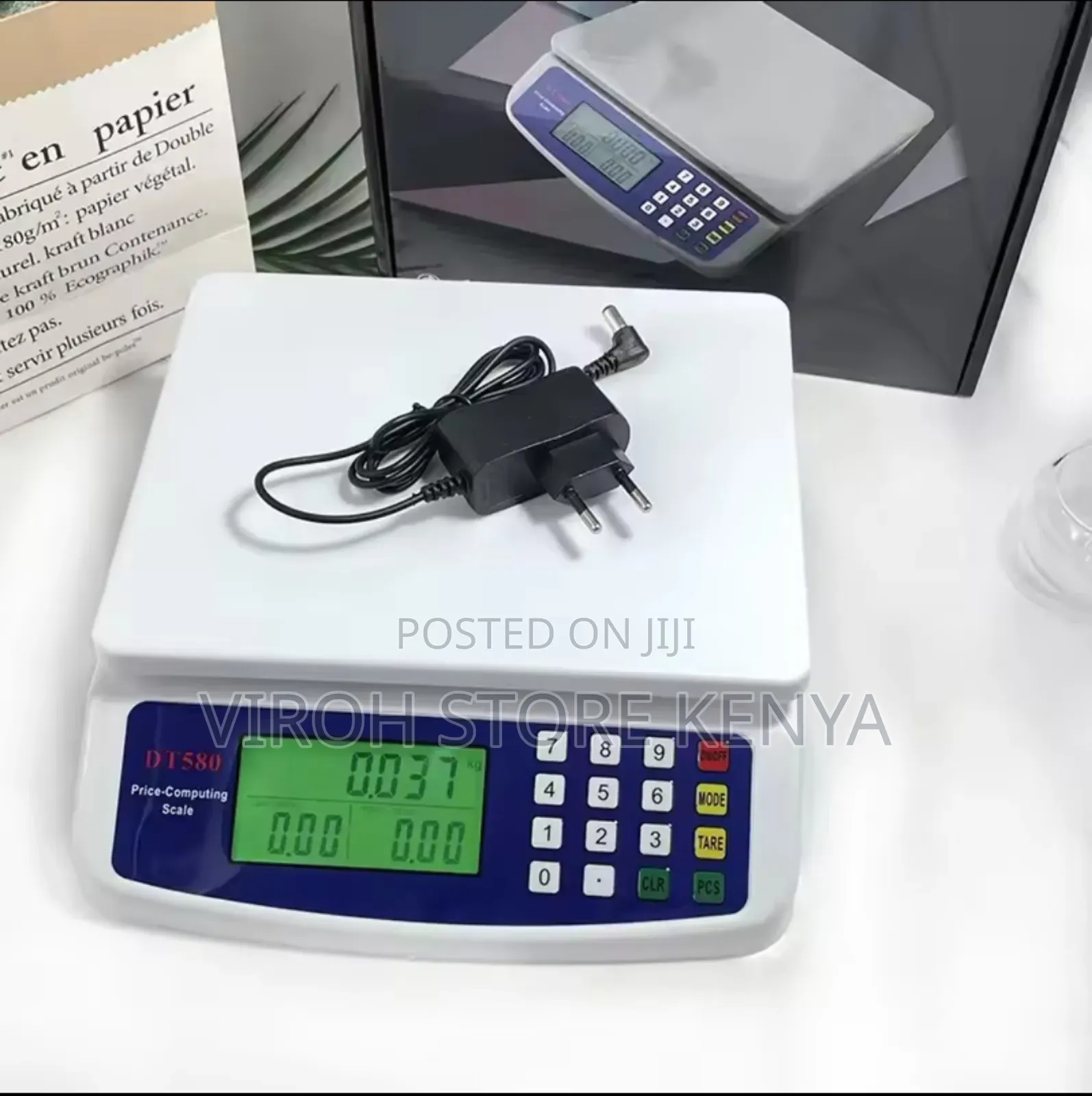 DT 580 Butchery Weighing Scale Battery Scale + Charger 5V