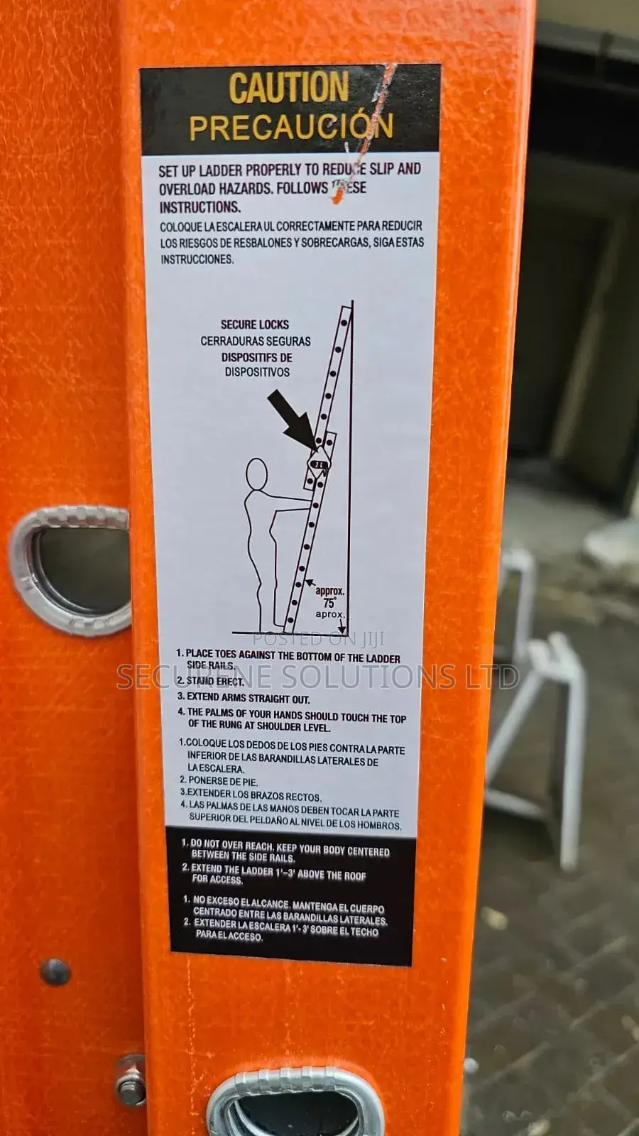 2*12/24ft/7.2meters Fibre Extension Ladder