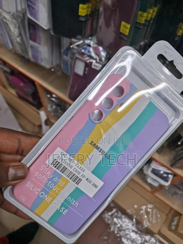 Rainbow Pattern Silicone Case for Samsung Galaxy A54 - thumbnail 3