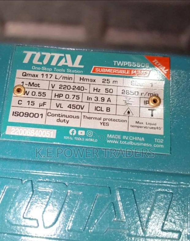Exclusive Total 0.75hp Submersible Pump - thumbnail 2
