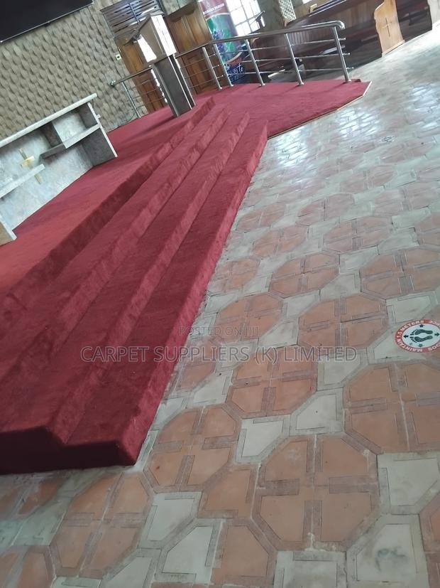 Pulpit Maroon Carpet - main view
