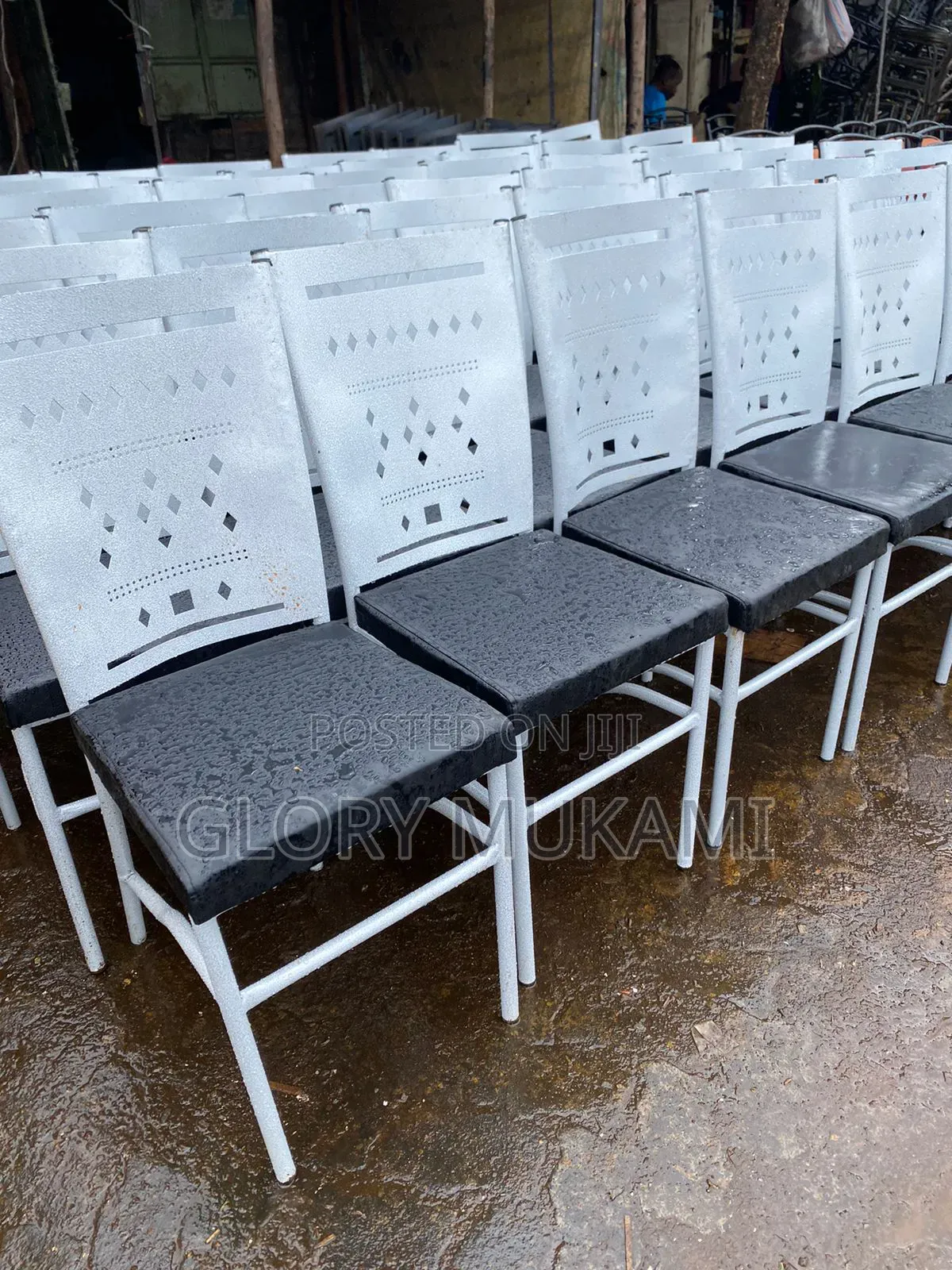 White Coated Restaurants and Bar Chairs