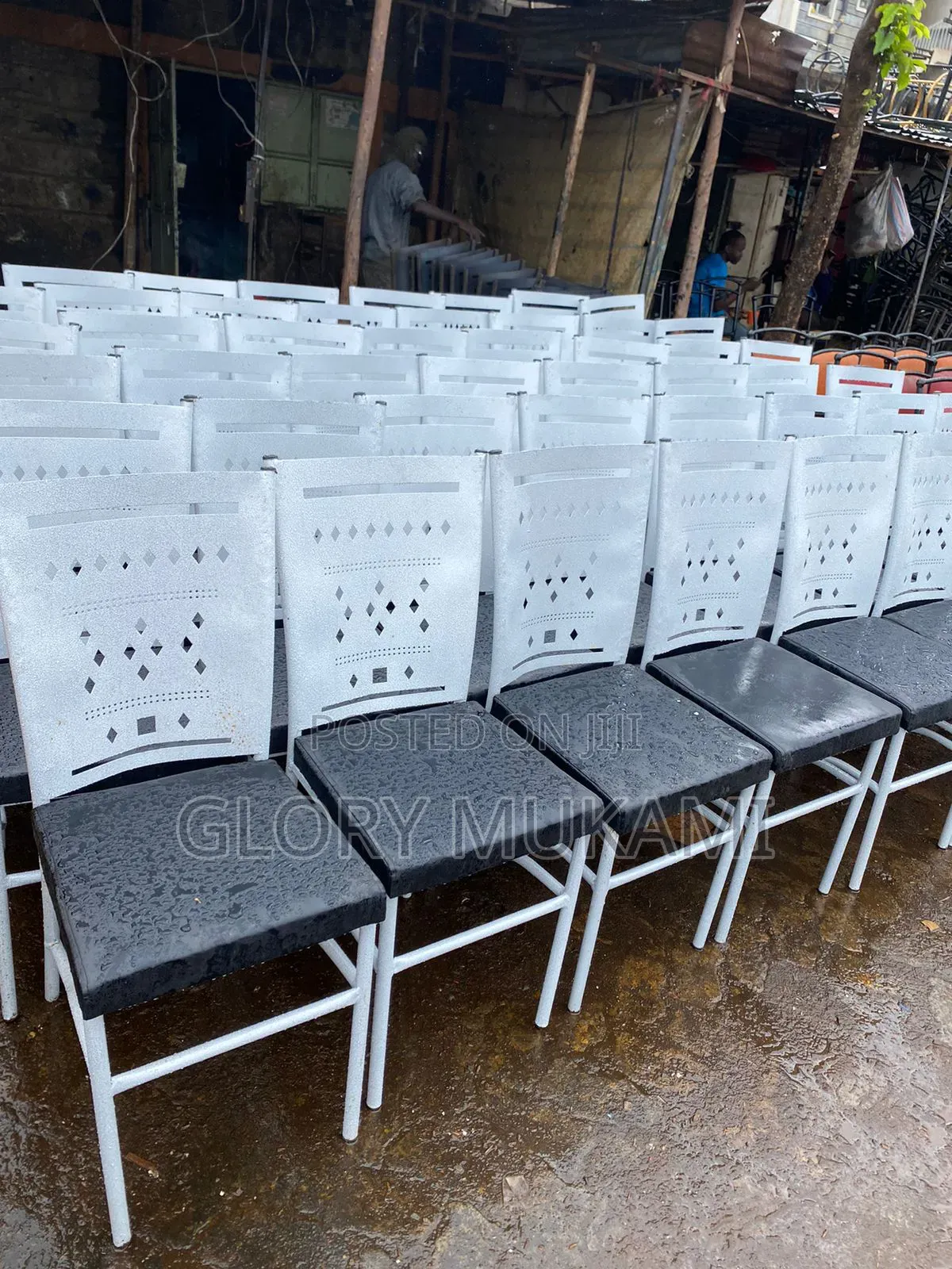 White Coated Restaurants and Bar Chairs