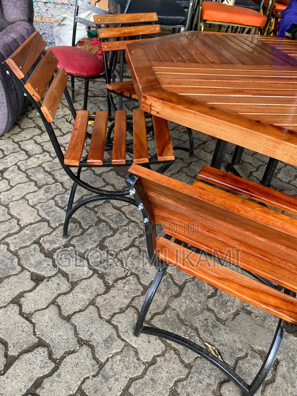 Wooden Garden Chairs and Table
