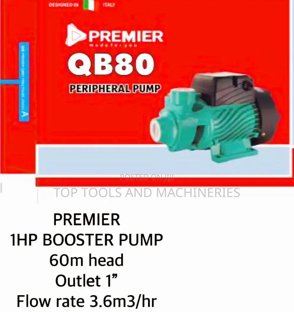 Premier 1 Inch 1HP Peripheral Booster Pump 60m Head