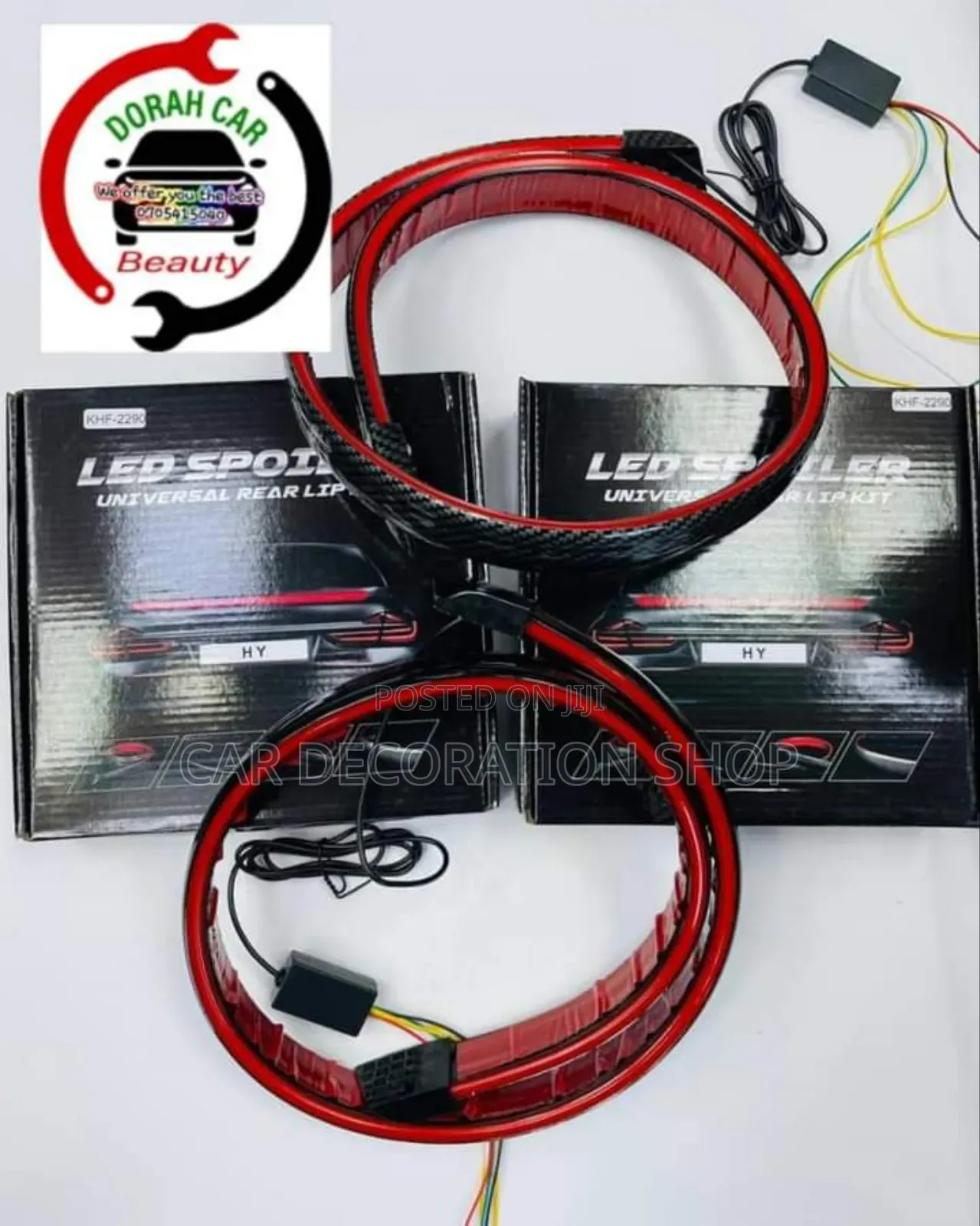Led Carbon Finish Boot Spoiler With Indicator Lights