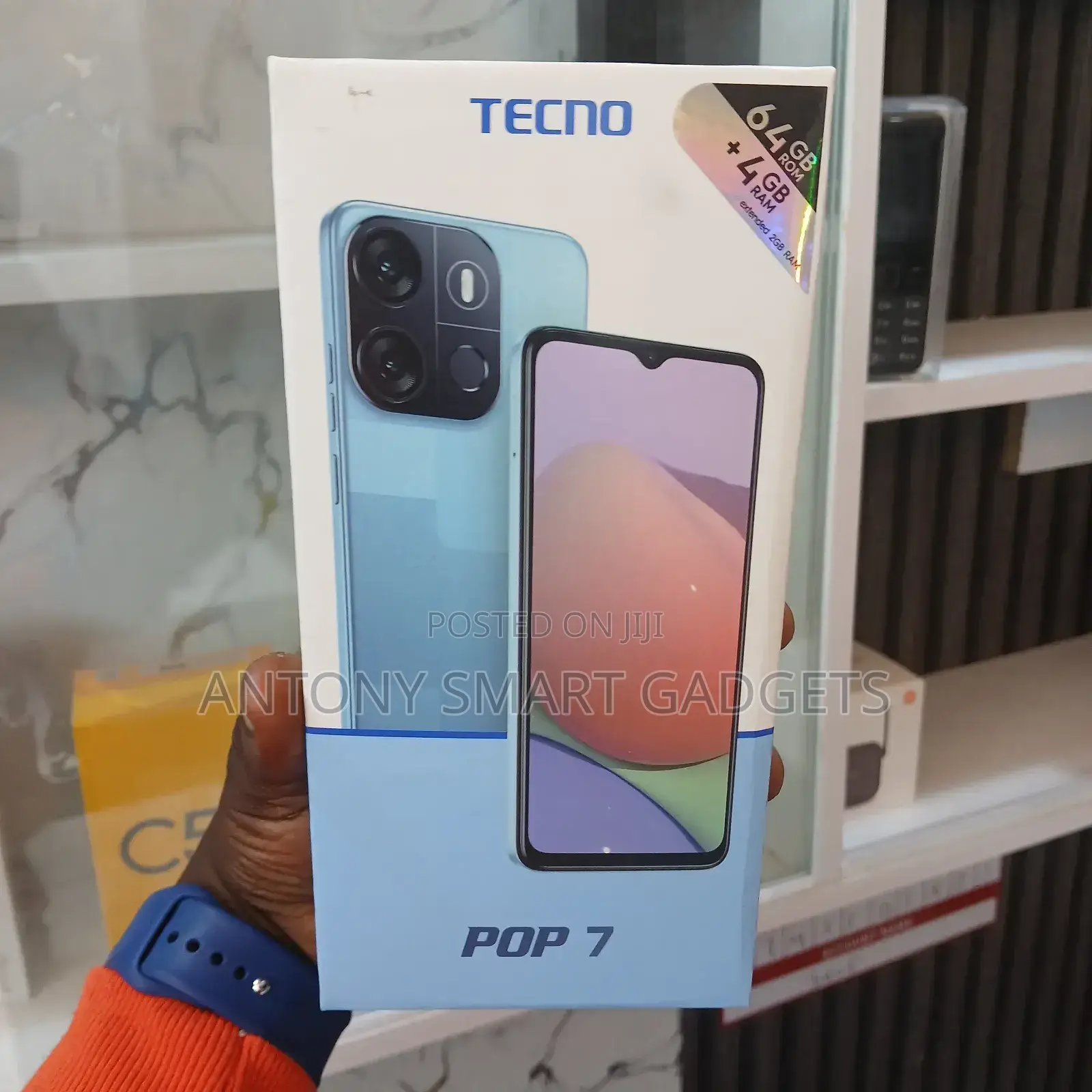 New Tecno Pop 7 64 GB Blue