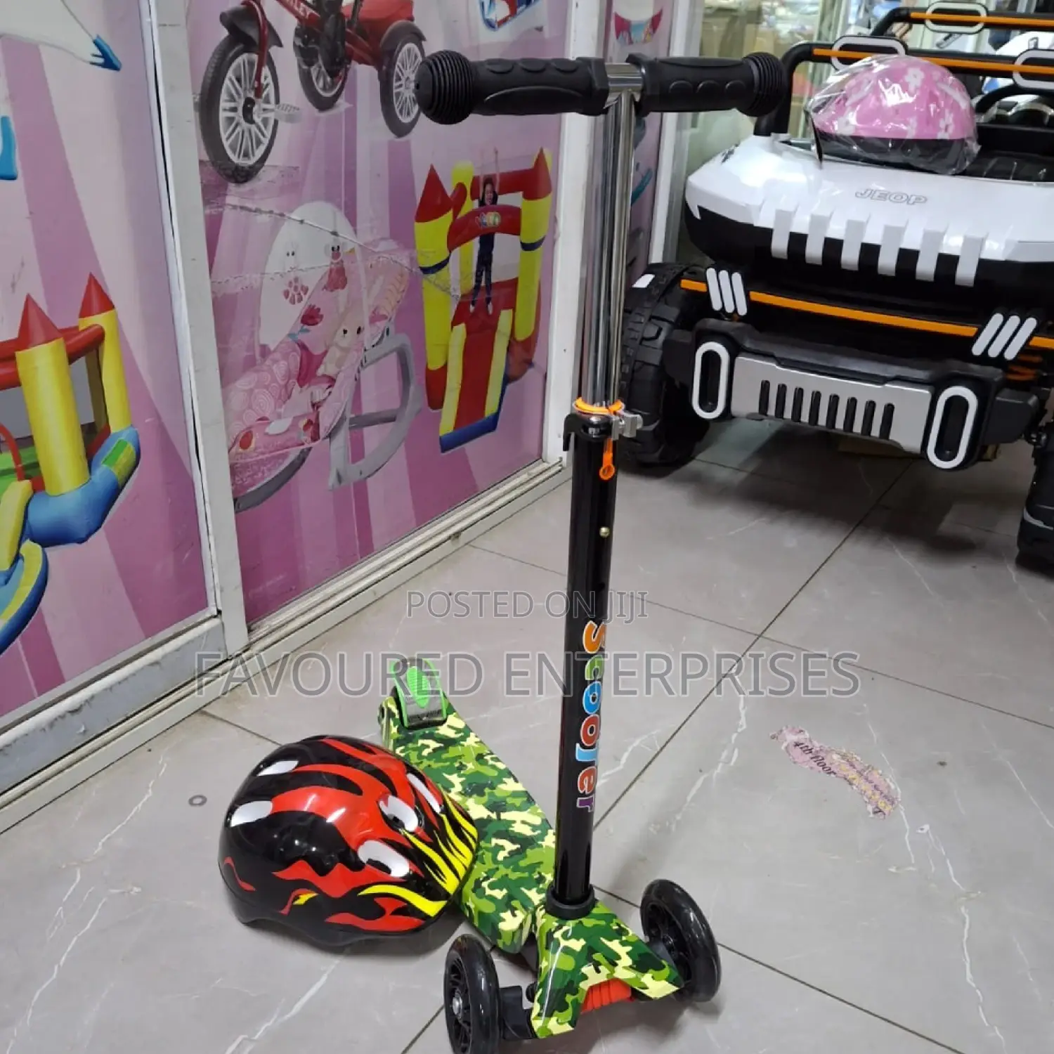 Kids Scooter With Helmet