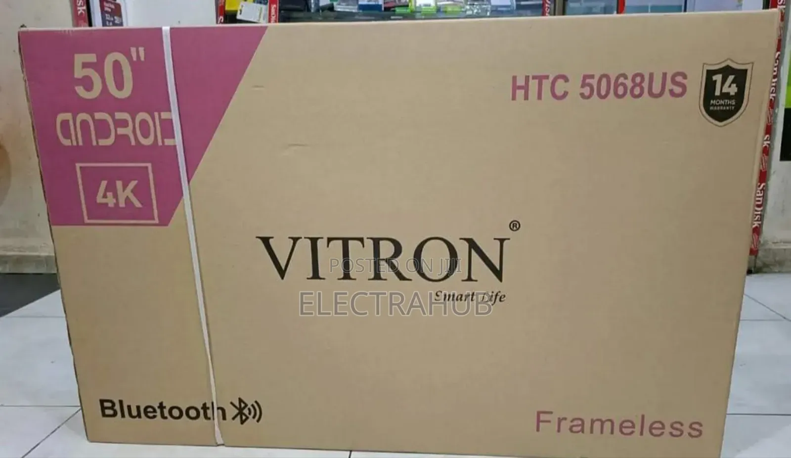 Vitron 50 Inch Android Smart Tv New Sealed in a Shop