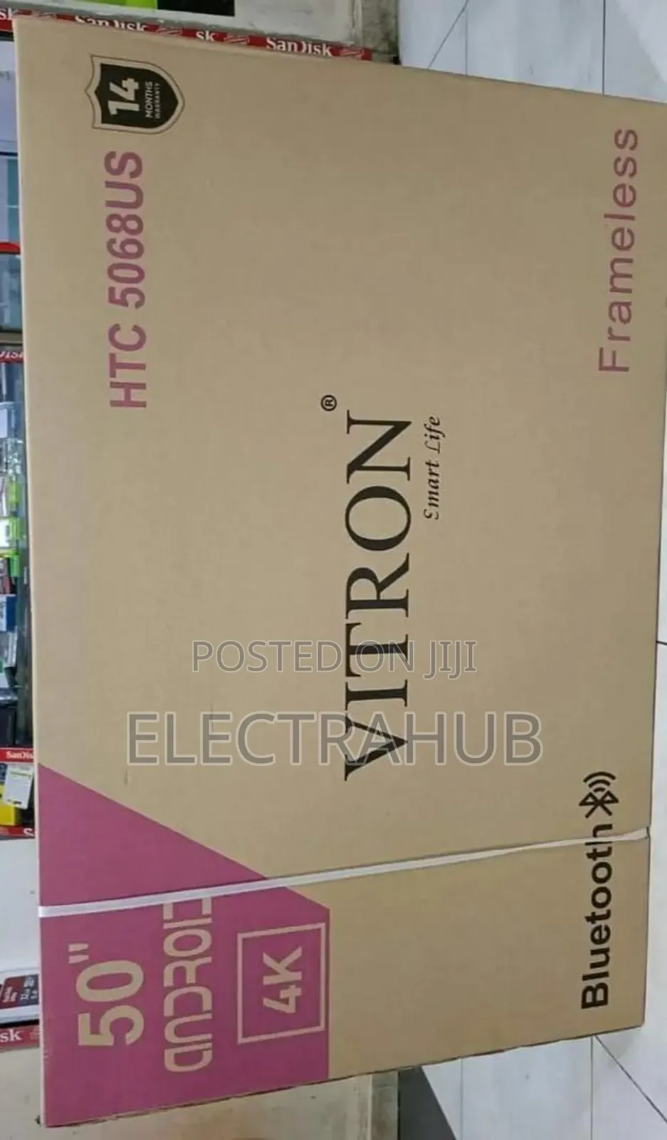 Vitron 50 Inch Android Smart Tv New Sealed in a Shop
