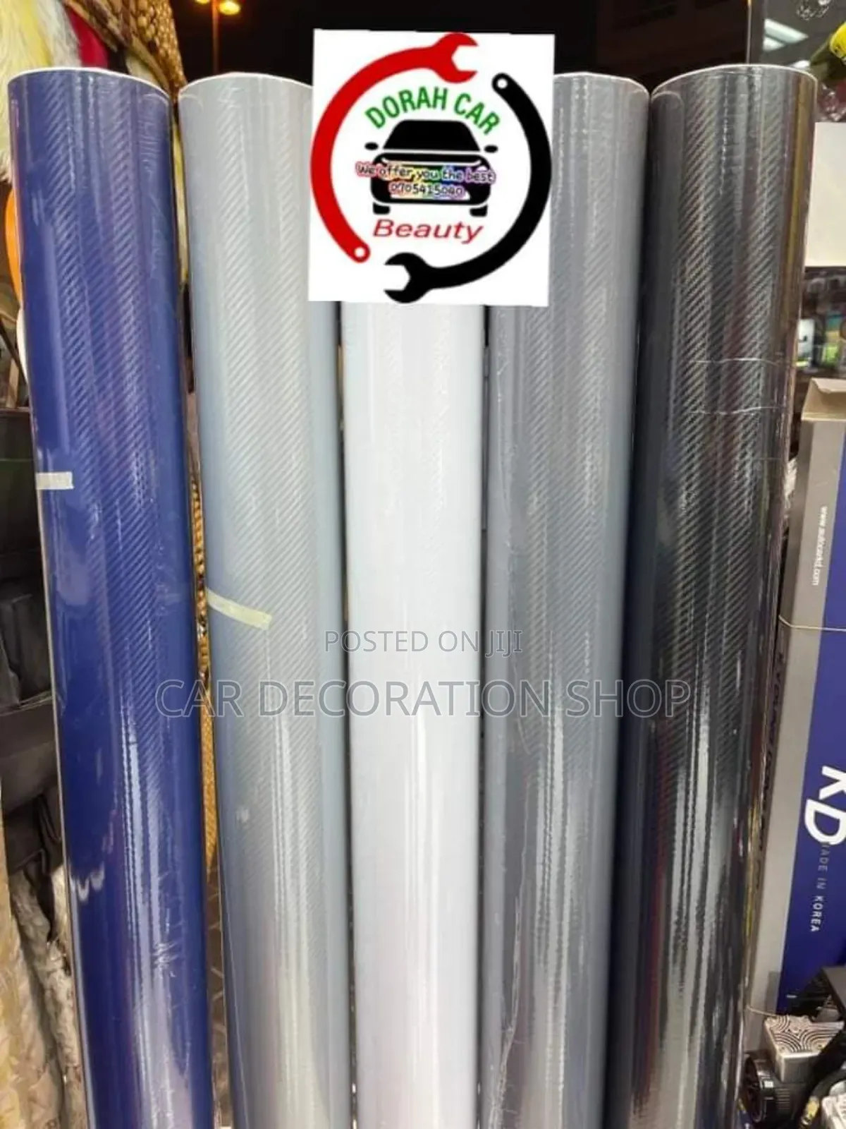 Colored Carbon Finish Wraps in Different Colors