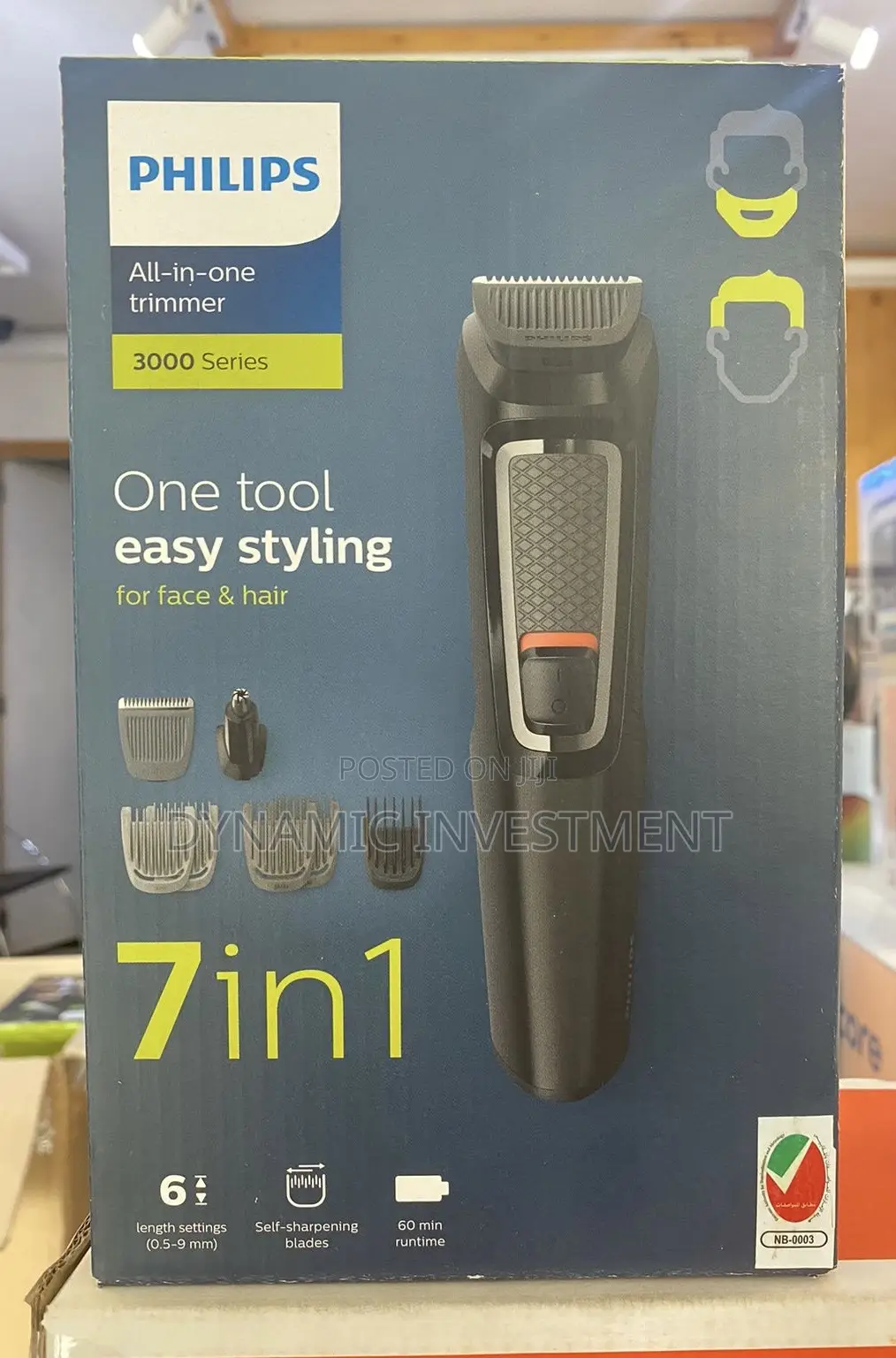 Philips 7-in-1 All-in-One Trimmer, Series 3000 Grooming Kit