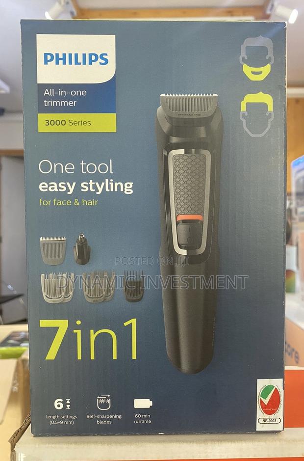 Philips 7-in-1 All-in-One Trimmer, Series 3000 Grooming Kit