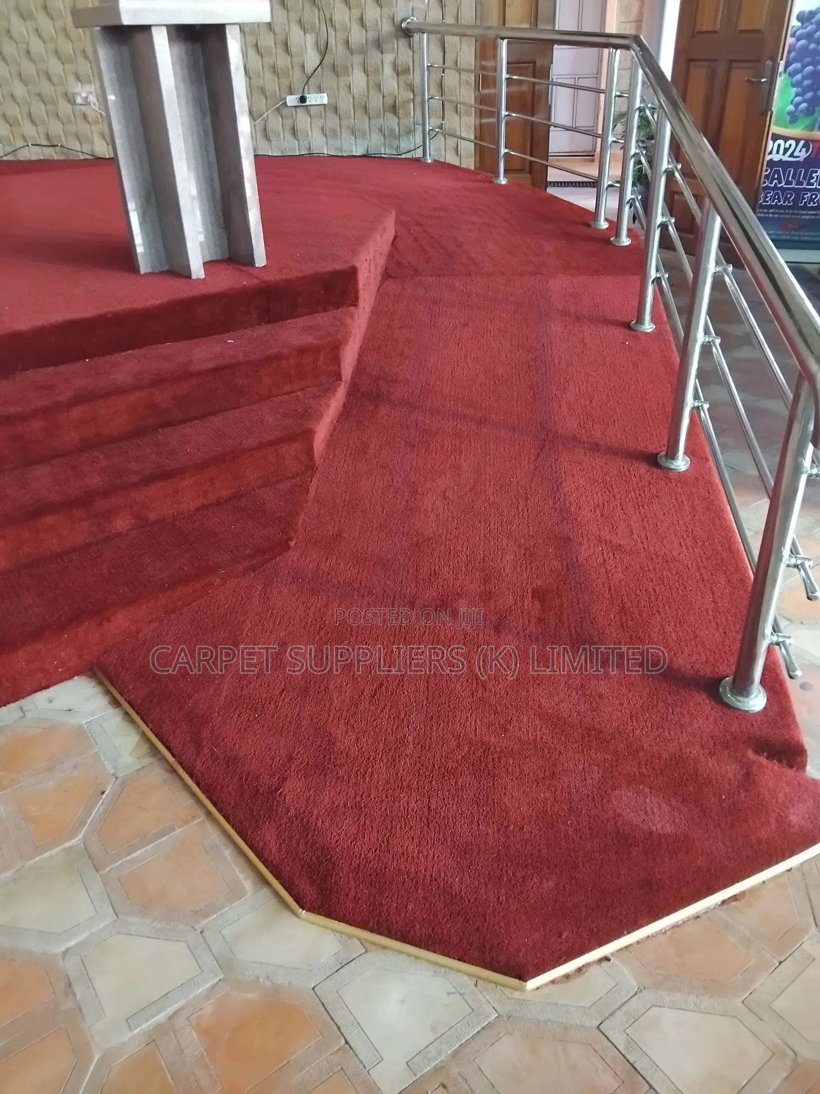Maroon Walkway Carpet