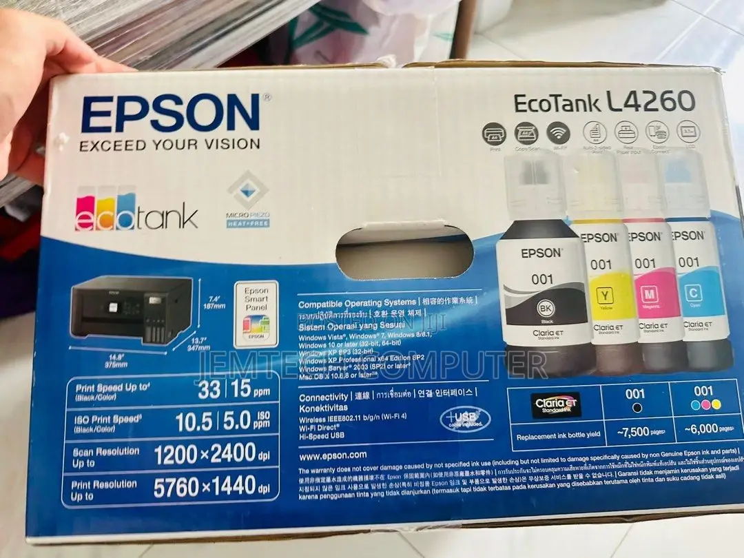 Epson Ecotank L4260 All-in-One Wi-Fi Duplex Inktank Printer