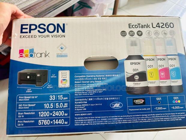 Epson Ecotank L4260 All-in-One Wi-Fi Duplex Inktank Printer - thumbnail 2
