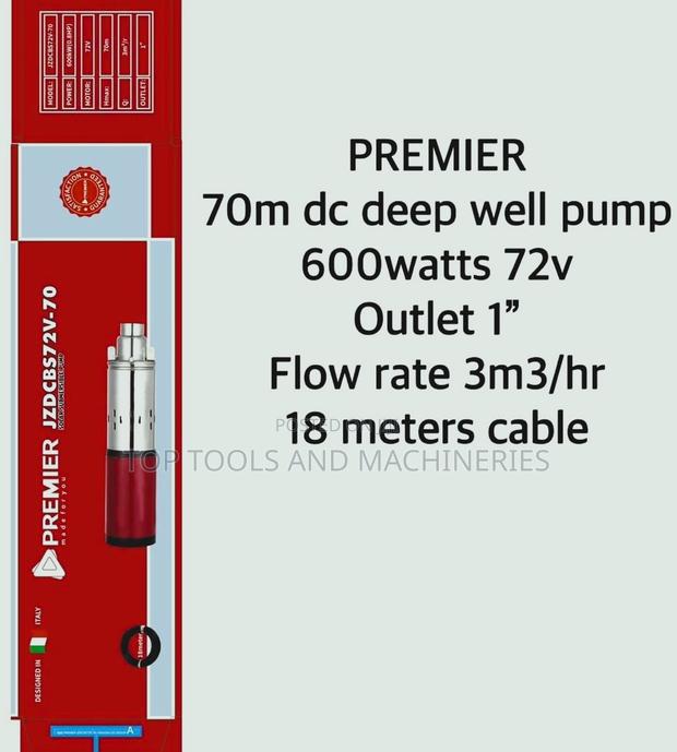 Premier 600W 70M DC Deep Well Submersible Pump