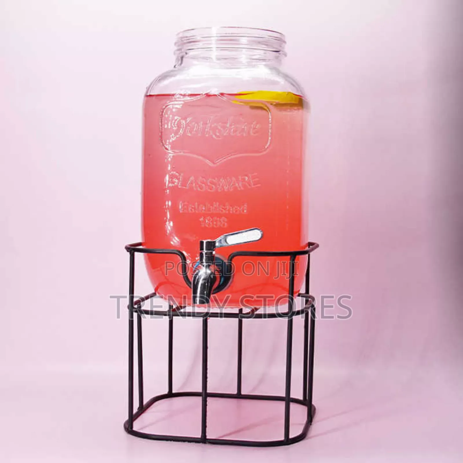 5L Glass Beverage Dispenser With Tap