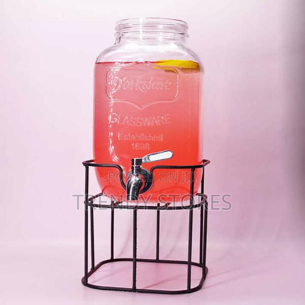 5L Glass Beverage Dispenser With Tap
