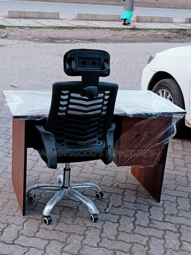 Study Table and a Chair With Headrest