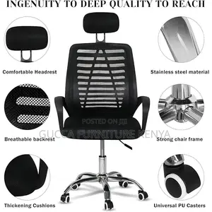 Office Chairs: Ergonomic Height Adjustable Comfort Chair