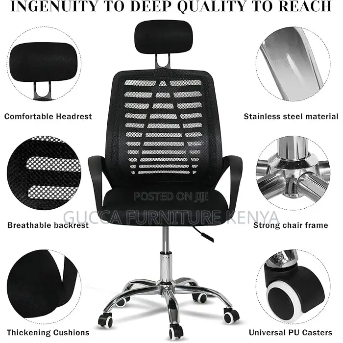 Office Chairs: Ergonomic Height Adjustable Comfort Chair