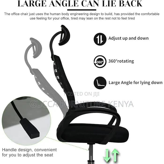 Office Chairs: Ergonomic Height Adjustable Comfort Chair