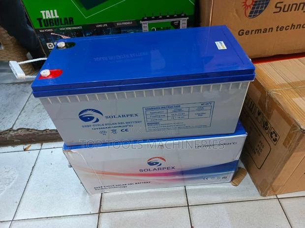 Solarpex 200ah 12V Deep Cycle Gel Battery - main view