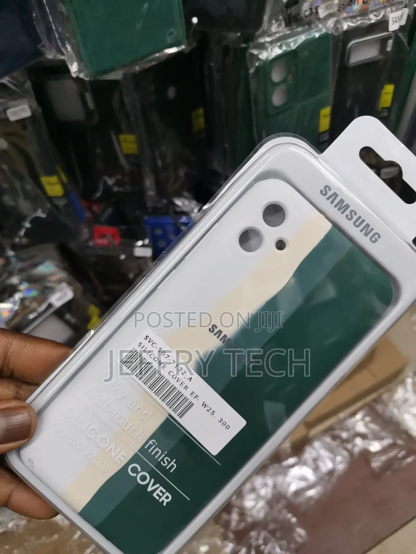 Rainbow Pattern Samsung Galaxy A04e Mobile Back Cover--Green