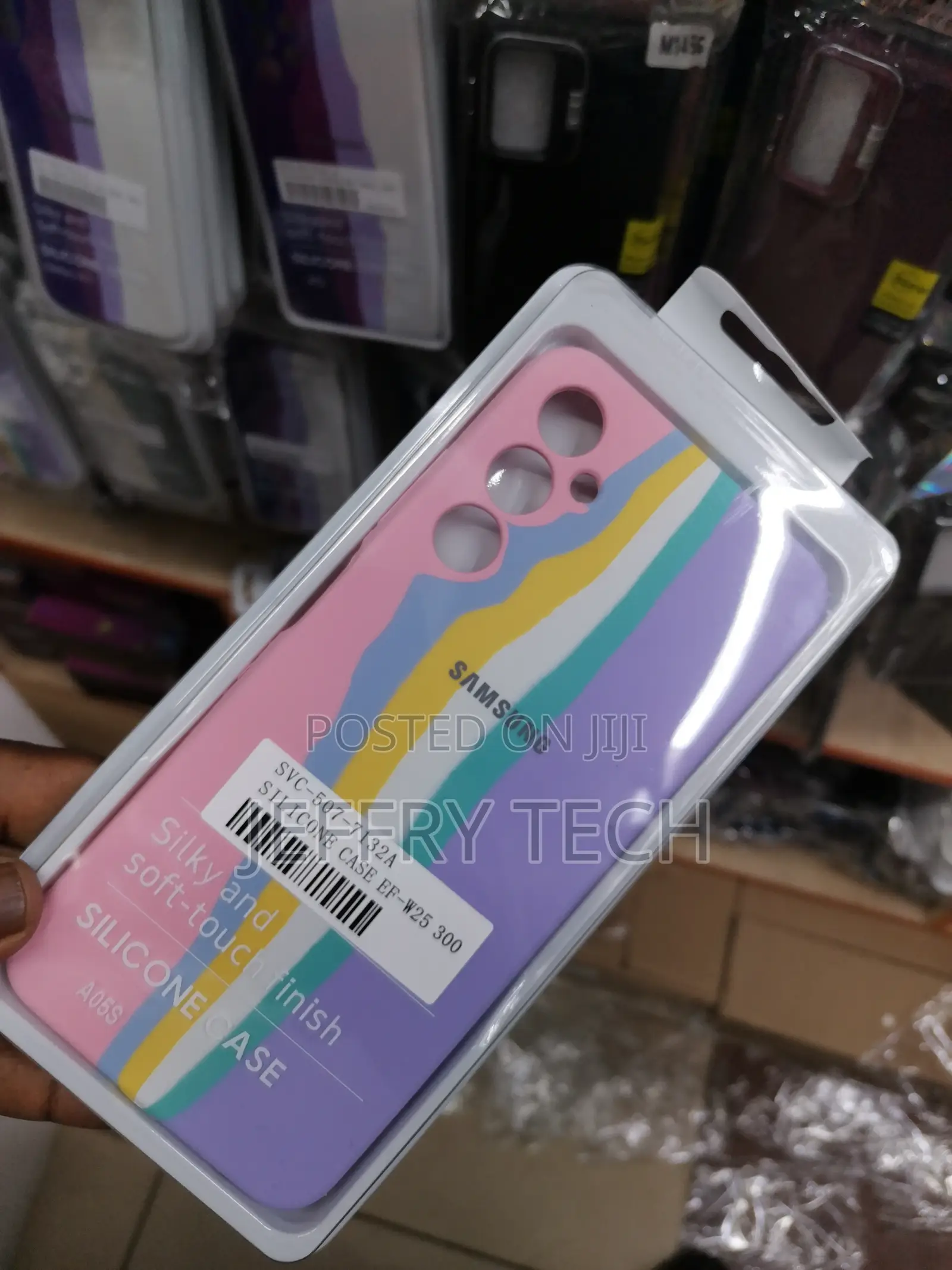 Samsung Galaxy A05s Back Cover Rainbow Color Pattern