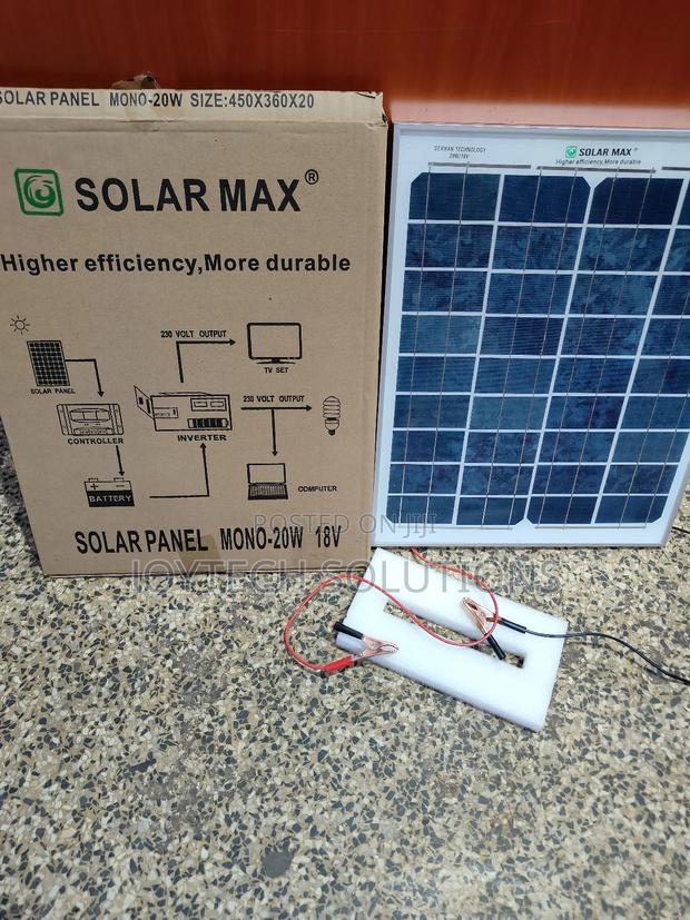Solar Max Solar Panels, 20 Watts, 18 V