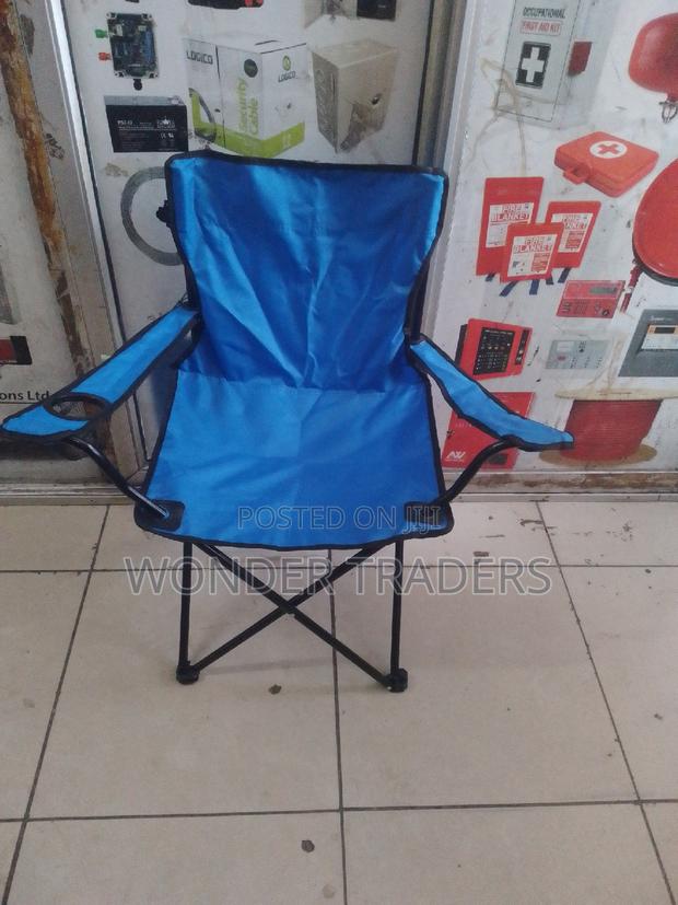Folding Camping Chair With Armrests Cup Holder (80kg) - main view