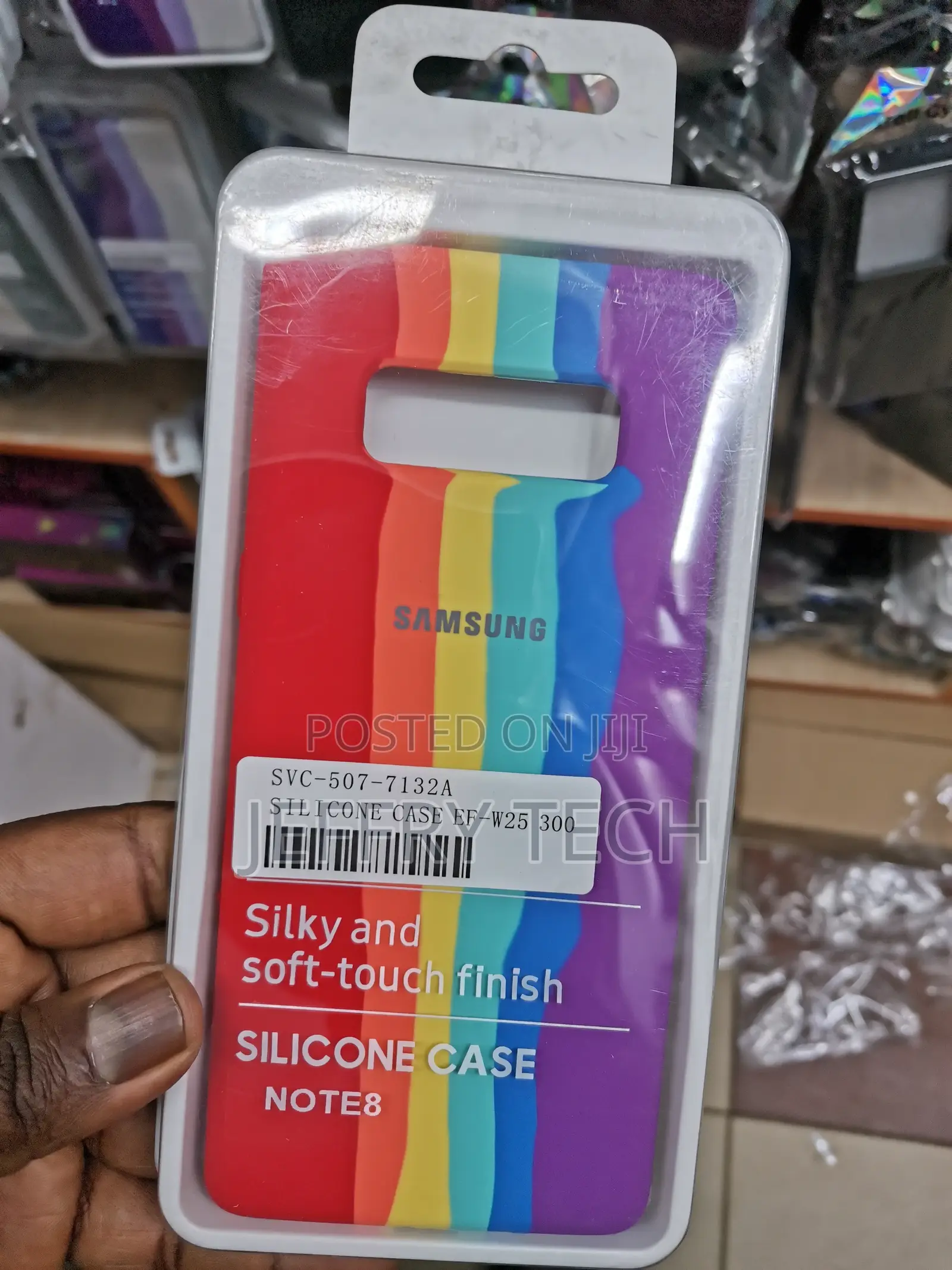 Samsung Galaxy Note 8 Case - Multicolour Rainbow Printed