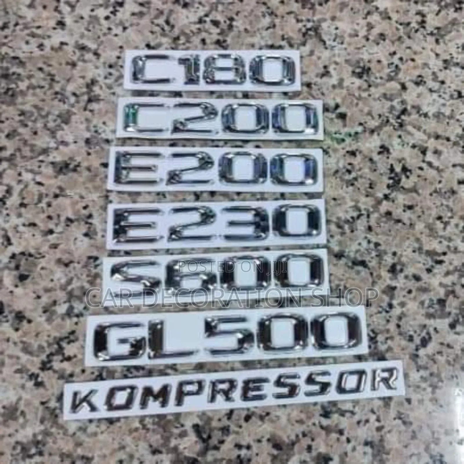 All Silver Mercedes Boot Replacement Badges Available