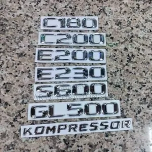 All Silver Mercedes Boot Replacement Badges Available