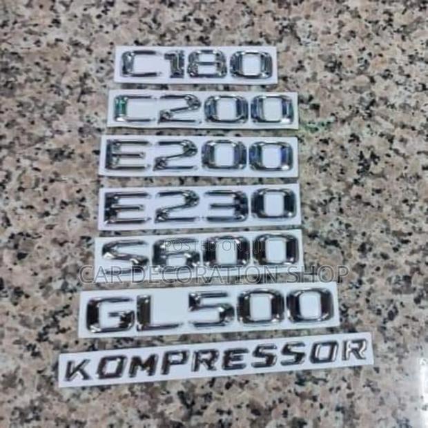 All Silver Mercedes Boot Replacement Badges Available